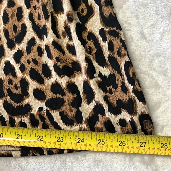 Leopard Animal Print Sleeveless Dress Size Large - Picture 12 of 12